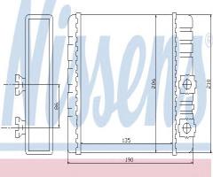 Nissens 70514 nagrzewnica bmw, bmw 3 (e46)