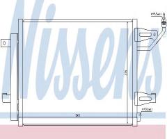 Nissens 940067 chłodnica klimatyzacji z osuszaczem mitsubishi sma, mitsubishi colt vi (z3_a, z2_a)