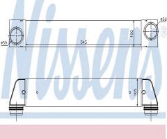 Nissens 96607 intercooler bmw, bmw 5 (e60)