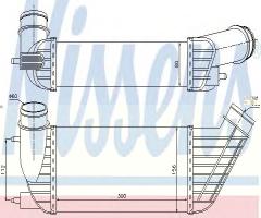 Nissens 96609 intercooler citroen fiat peugeot, citroËn c8 (ea_, eb_)