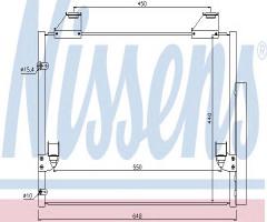 Nissens 940083 chłodnica klimatyzacji z osuszaczem toyota