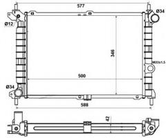 Nrf 52142 sprężyna zawieszenia fiat t, opel astra f hatchback (53_, 54_, 58_, 59_)