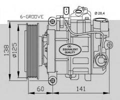 Nrf 32512 kompresor klimatyzacji, audi a5 (8t3)