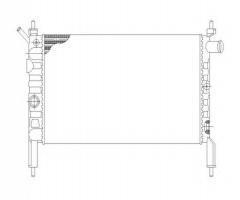 Nrf 58930 chłodnica silnika opel, opel astra f hatchback (53_, 54_, 58_, 59_)