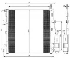 Nrf 35876 chłodnica klimatyzacji z osuszaczem, volvo xc90 i