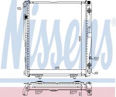 Nissens 62763a chłodnica silnika mercedes,, mercedes-benz klasa e (w124)