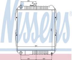 Nissens 64613 chłodnica silnika toyota, toyota hilux ii pick-up (rn6_, rn5_, ln6_, yn6_, yn5_, ln5_)