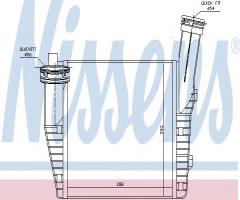 Nissens 96611 intercooler vw, audi q7 (4l), porsche cayenne, vw touareg (7p5)