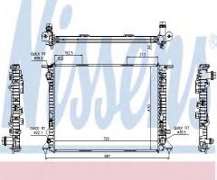Nissens 60318 chłodnica silnika audi, audi a5 (8t3), porsche macan