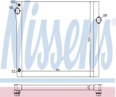 Nissens 60768 chłodnica silnika bmw, bmw 7 (f01, f02, f03, f04)