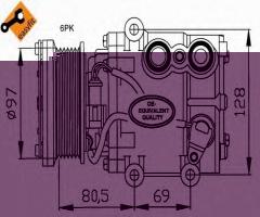 Nrf 32401 kompresor klimatyzacji, ford fiesta v (jh_, jd_)