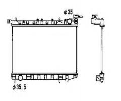 Nrf 53341 sprężyna zawieszenia ford t, nissan almera i hatchback (n15)