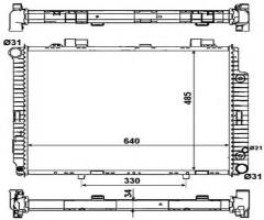 Nrf 58159 chłodnica silnika mercedes,, mercedes-benz klasa e (w210)