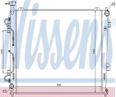 Nissens 66685 chłodnica silnika kia, kia carens iii (un)