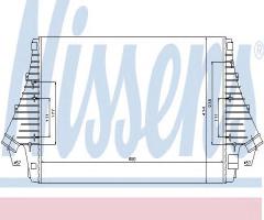 Nissens 96647 intercooler fiat opel, cadillac bls, fiat croma (194), opel signum, saab 9-3 (ys3f)