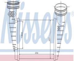 Nissens 96731 intercooler vag, skoda superb (3u4), vw passat (3b3)