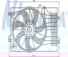 Nissens 85367 wentylator chłodnicy hyundai, hyundai tucson (jm), kia sportage (je_, km_)