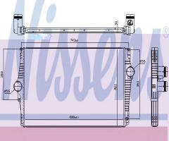 Nissens 96601 intercooler volvo, volvo xc90 i