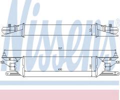 Nissens 96604 intercooler fiat, alfa romeo mito (955), fiat punto evo (199)