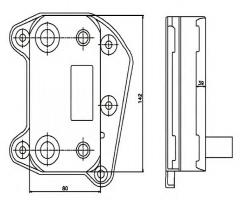 Nrf 31183 chłodnica oleju mercedes,, mercedes-benz klasa e (w210)