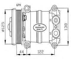 Nrf 32202 kompresor klimatyzacji, chevrolet tahoe (b2w)