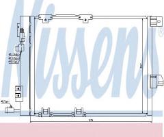 Nissens 94384 chłodnica klimatyzacji opel, opel astra g hatchback (f48_, f08_)