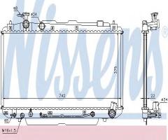 Nissens 64644a chłodnica silnika toyota, toyota rav 4 ii (cla2_, xa2_, zca2_, aca2_)
