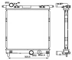 Nrf 53101 chłodnica silnika seat, skoda, vw, seat mii (kf1_), skoda citigo, vw up