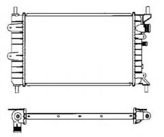 Nrf 504437 chłodnica silnika ford, ford orion ii (aff)