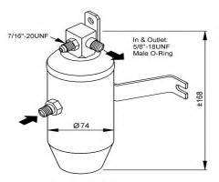 Nrf 33145 osuszacz klimatyzacji citroen, citroËn berlingo nadwozie pełne (m_)