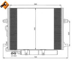 Nrf 35517 chłodnica klimatyzacji z osuszaczem mercedes,, mercedes-benz klasa e t-model (s211)