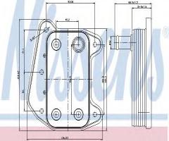 Nissens 90622 chłodnica oleju mercedes,, mercedes-benz klasa c t-model (s203)