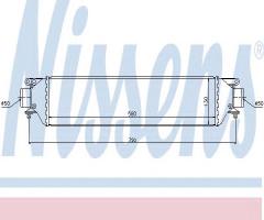 Nissens 96630 intercooler fiat, fiat linea (323)