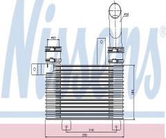 Nissens 96649 intercooler ssang yong, ssangyong rexton (gab_)