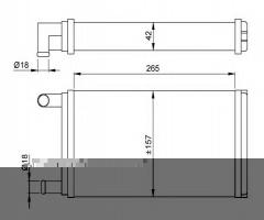Nrf 53555 nagrzewnica mercedes,, mercedes-benz klasa g (w460), puch g-modell (w 461)