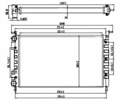 Nrf 58219 chłodnica silnika fiat, fiat palio (178bx)