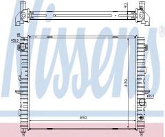 Nissens 64313a chłodnica silnika land rover, land rover discovery ii (lj, lt)