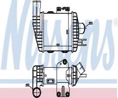 Nissens 96661 intercooler hyundai, hyundai tucson (jm), kia sportage (je_, km_)