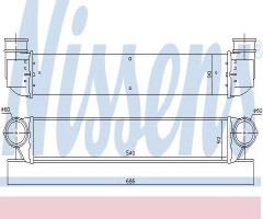 Nissens 96726 intercooler bmw, bmw 7 (e38)