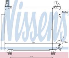 Nissens 940131 chłodnica klimatyzacji z osuszaczem toyota, toyota verso s (nlp12_, ncp12_, nsp12_)