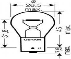 Osram 7507ult Żarówka py21w 12v ultra life, opel corsa d, renault megane iii coupe (dz0/1_)