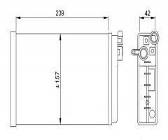 Nrf 58640 nagrzewnica opel, opel omega a (16_, 17_, 19_)