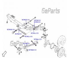 Oyodo 50z7003b-oyo silentblok wahacza poprzecznego przedniego wewnęt, subaru impreza kombi (gf)