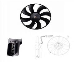 Nrf 47410 wentylator volkswagen, seat ibiza iv (6l1), skoda fabia sedan (6y3), vw polo (9n_)