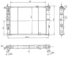 Nrf 514647 chłodnica silnika opel, opel astra f hatchback (53_, 54_, 58_, 59_)