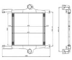 Nrf 309272 intercooler iveco