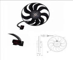 Nrf 47398 wentylator audi vw, audi a3 (8l1), seat toledo ii (1m2), skoda octavia (1u2)
