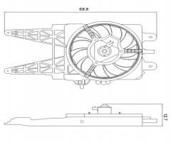 Nrf 47248 wentylator fiat, fiat punto (188)