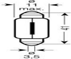 Osram 6411 Żarówka 10w 12v, alfa romeo 33 (907a), alpina b5 (e60), audi 100 (44, 44q, c3)