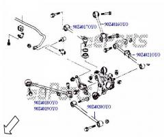 Oyodo 90z4016-oyo 90z4016oyo wahacz tylny /bez sworznia/, honda accord vii (cl)